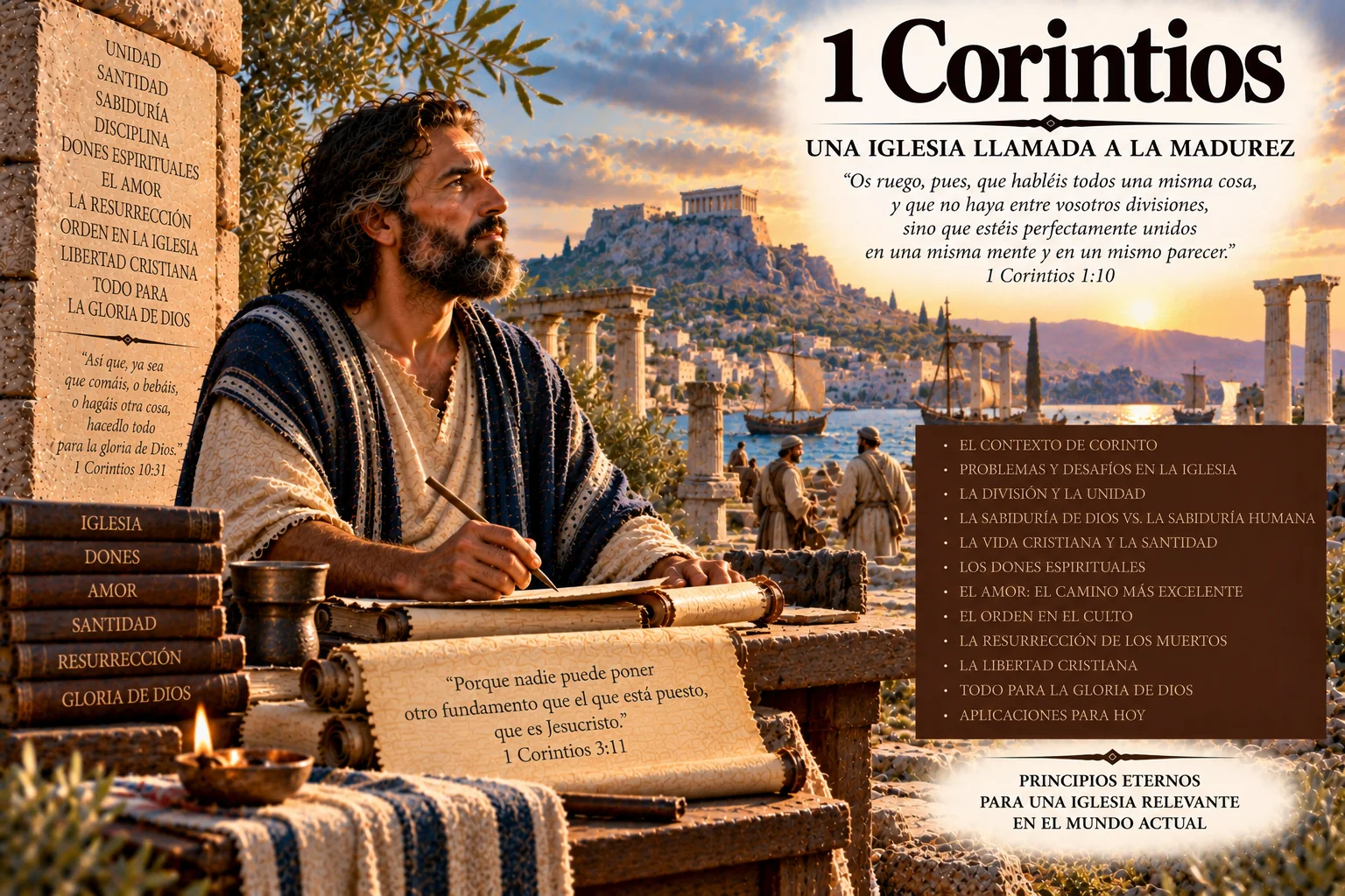Ilustración temática de 1 Corintios