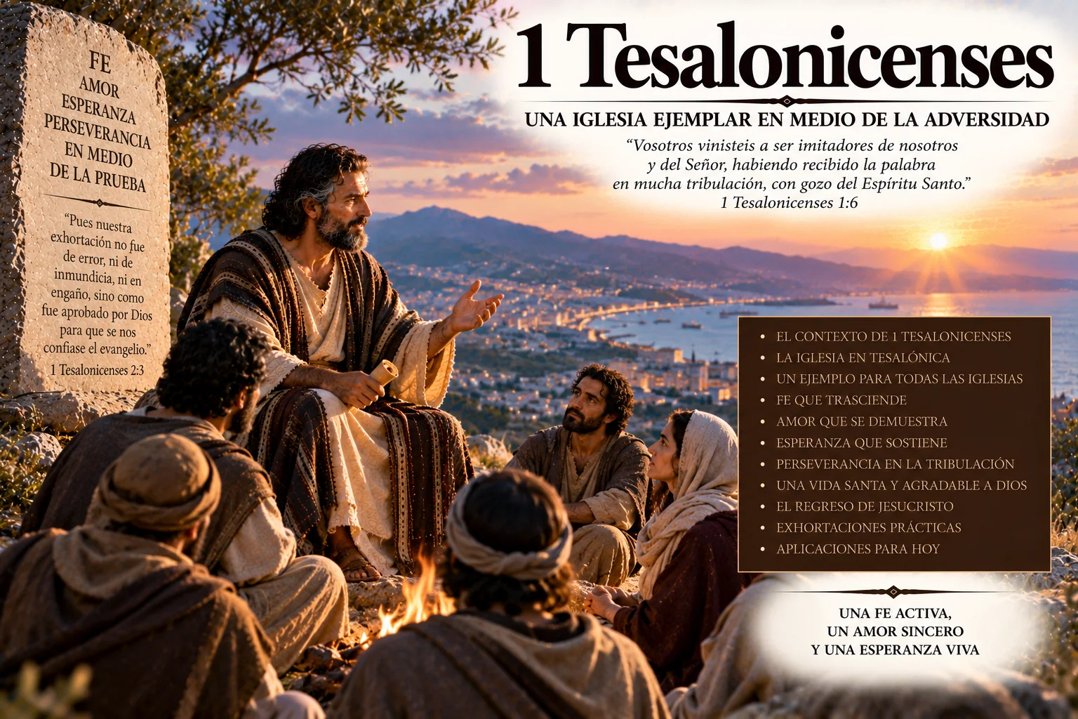Ilustración temática de 1 Tesalonicenses