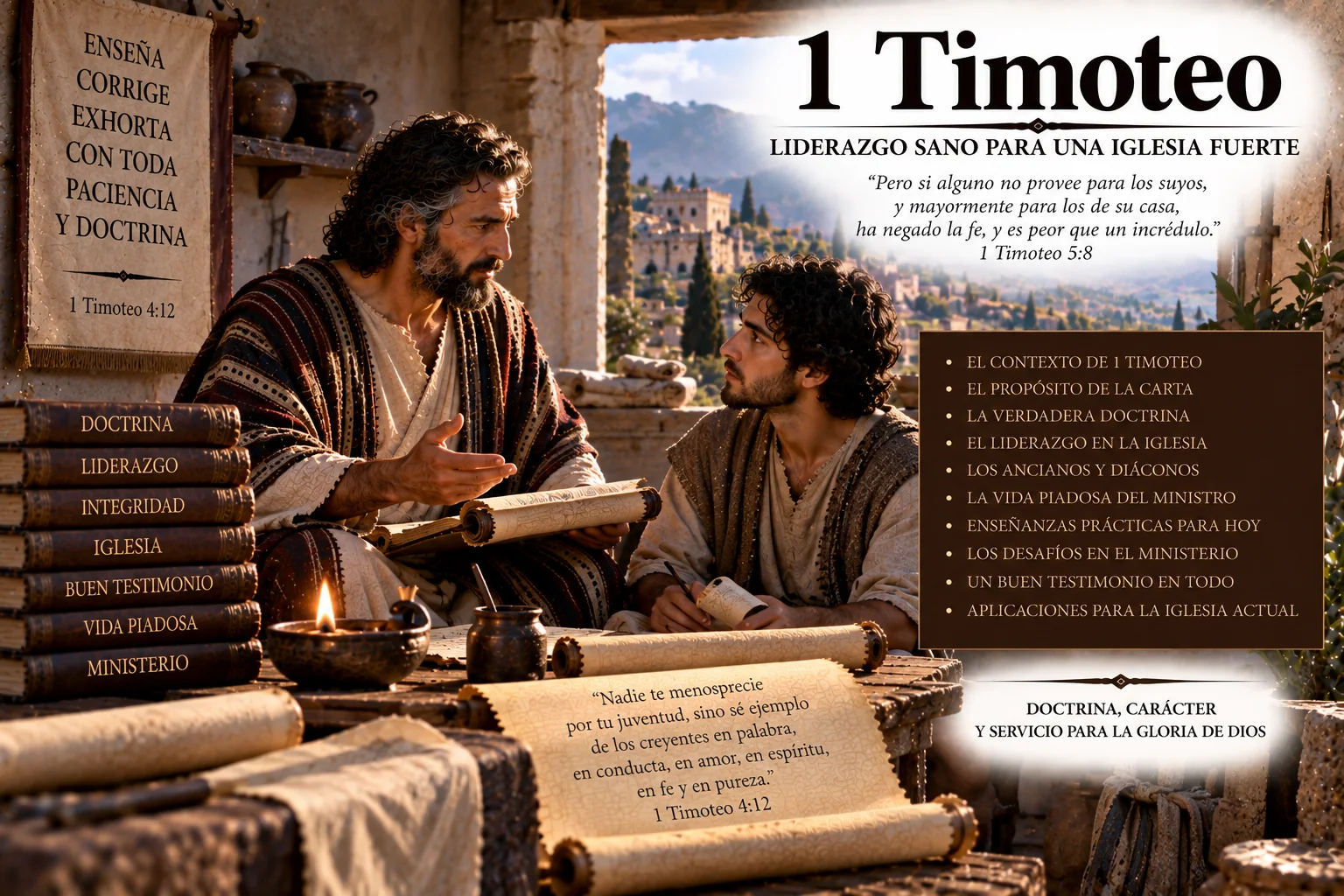 Ilustración temática de 1 Timoteo
