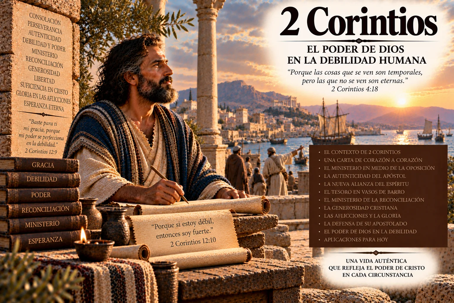 Ilustración temática de 2 Corintios