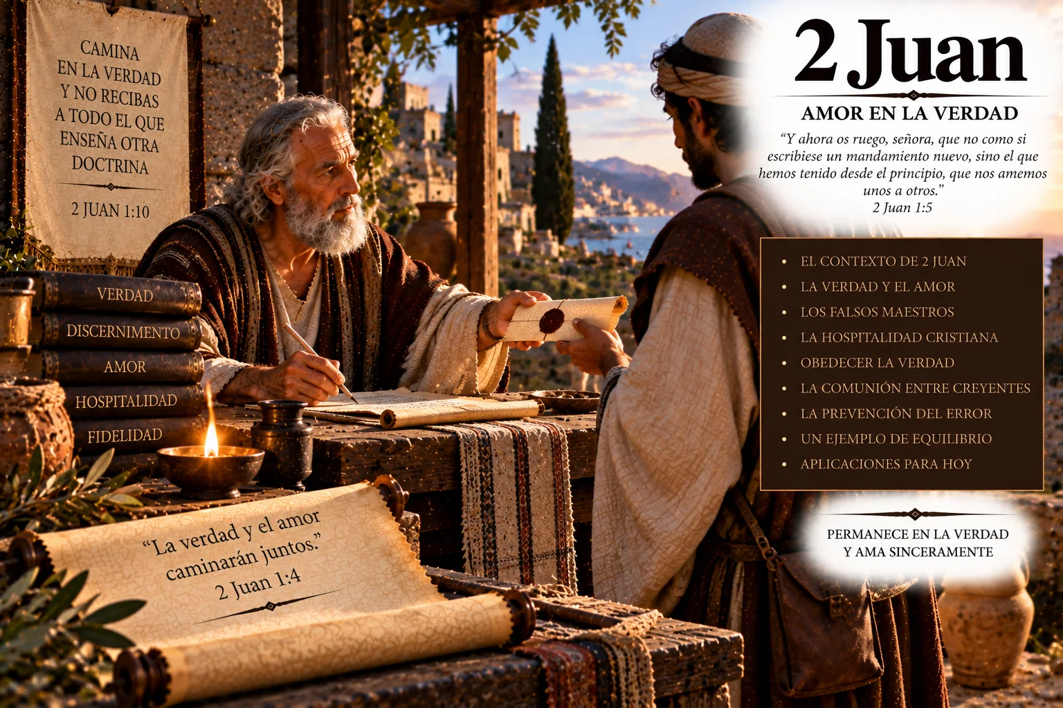 Ilustración temática de 2 Juan