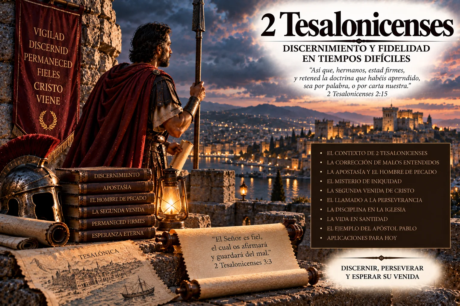 Ilustración temática de 2 Tesalonicenses