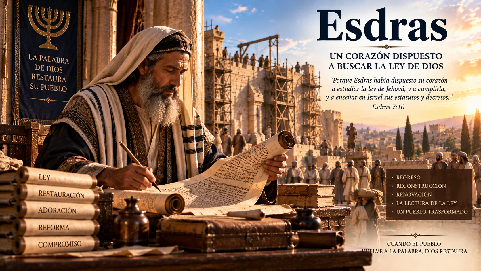 Ilustración temática de Esdras