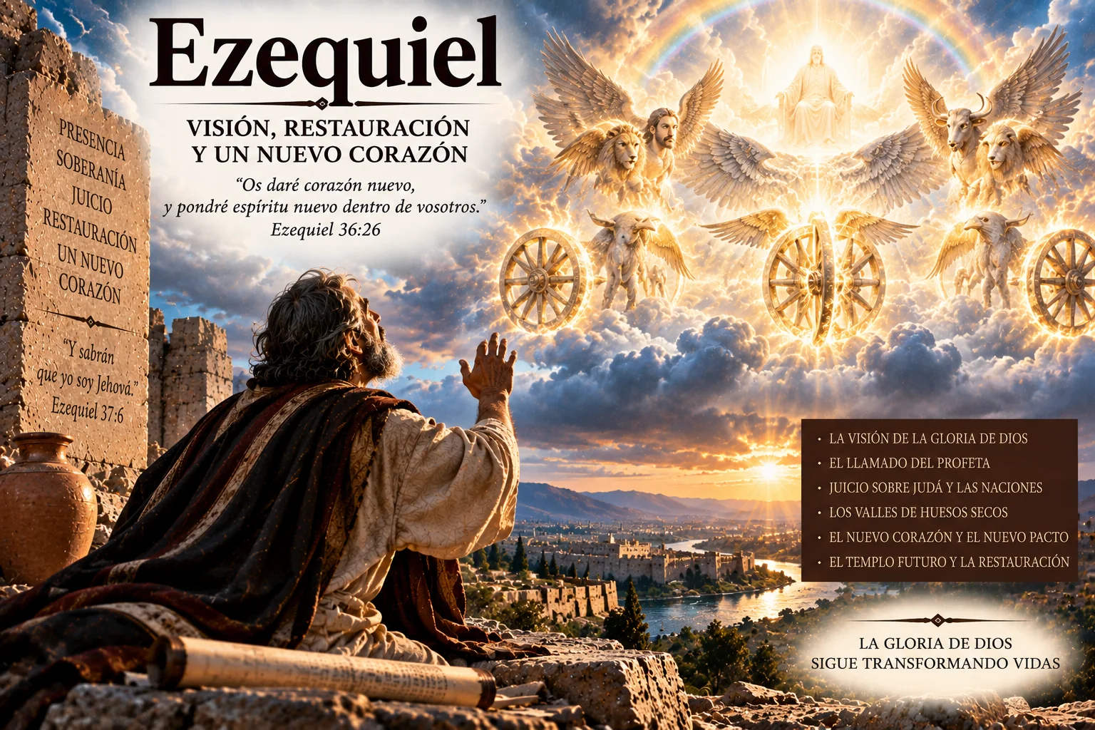 Ilustración temática de Ezequiel