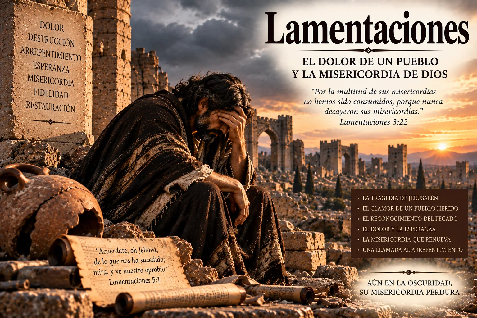 Ilustración temática de Lamentaciones