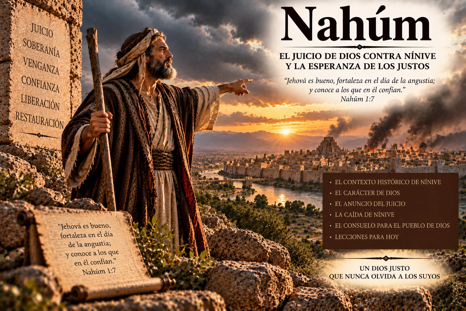 Ilustración temática de Nahúm