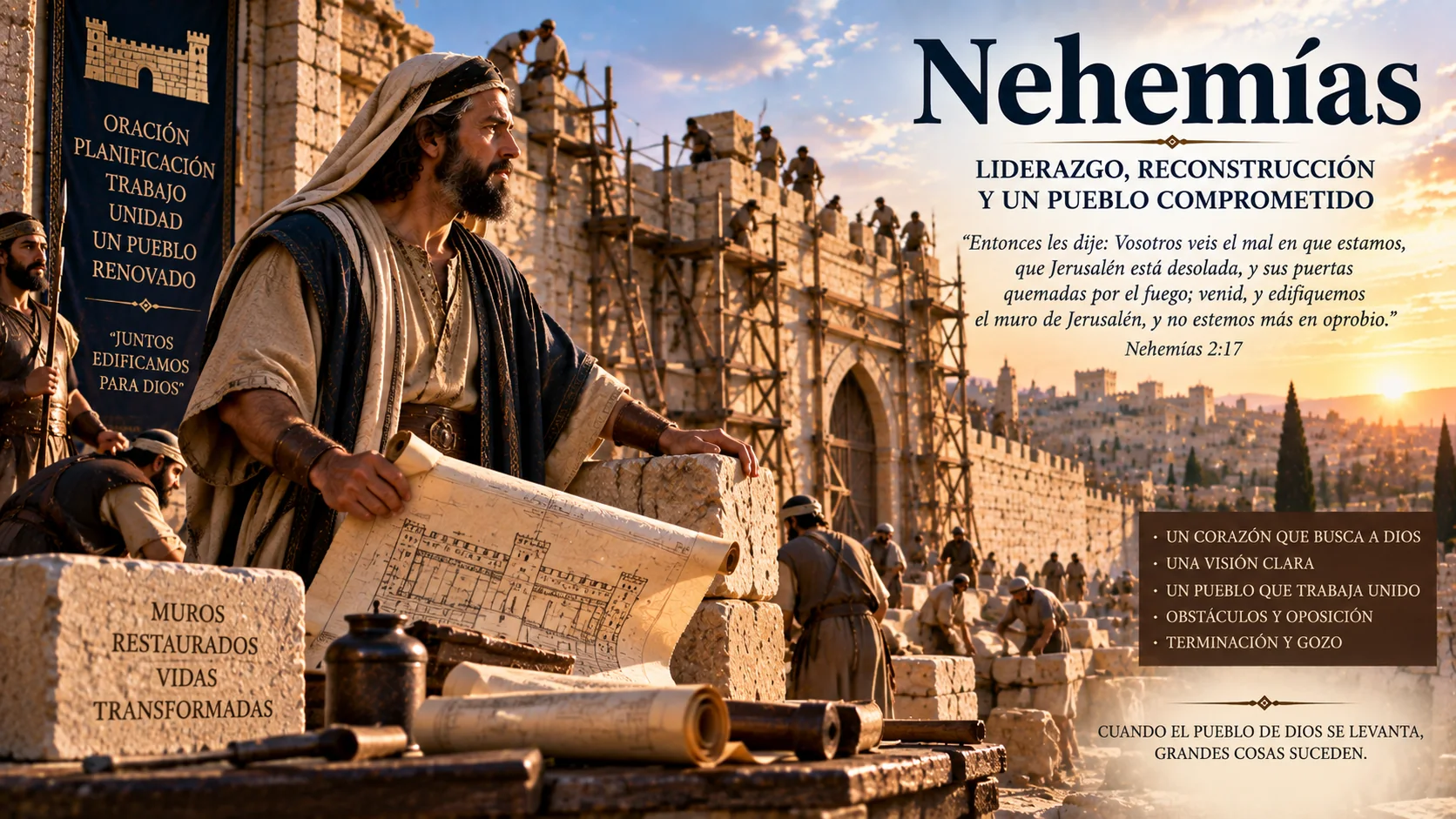 Ilustración temática de Nehemías