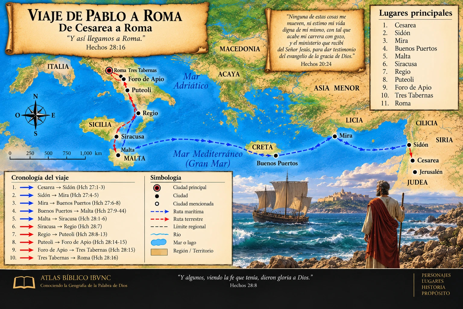 Viaje De Pablo A Roma